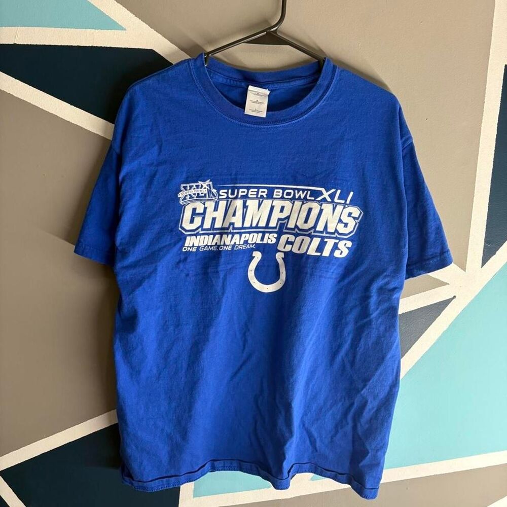 Retro 2006 colts Gildan Men's Blue T-shirt